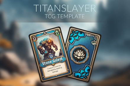Titanslayer TCG Template, a Card Template by Kodiak Graphics
