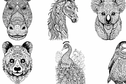 45 Mandala Animal Illustrations, a Graphic by WarmSoftAndCozy (Thumbnail 8 of 9)