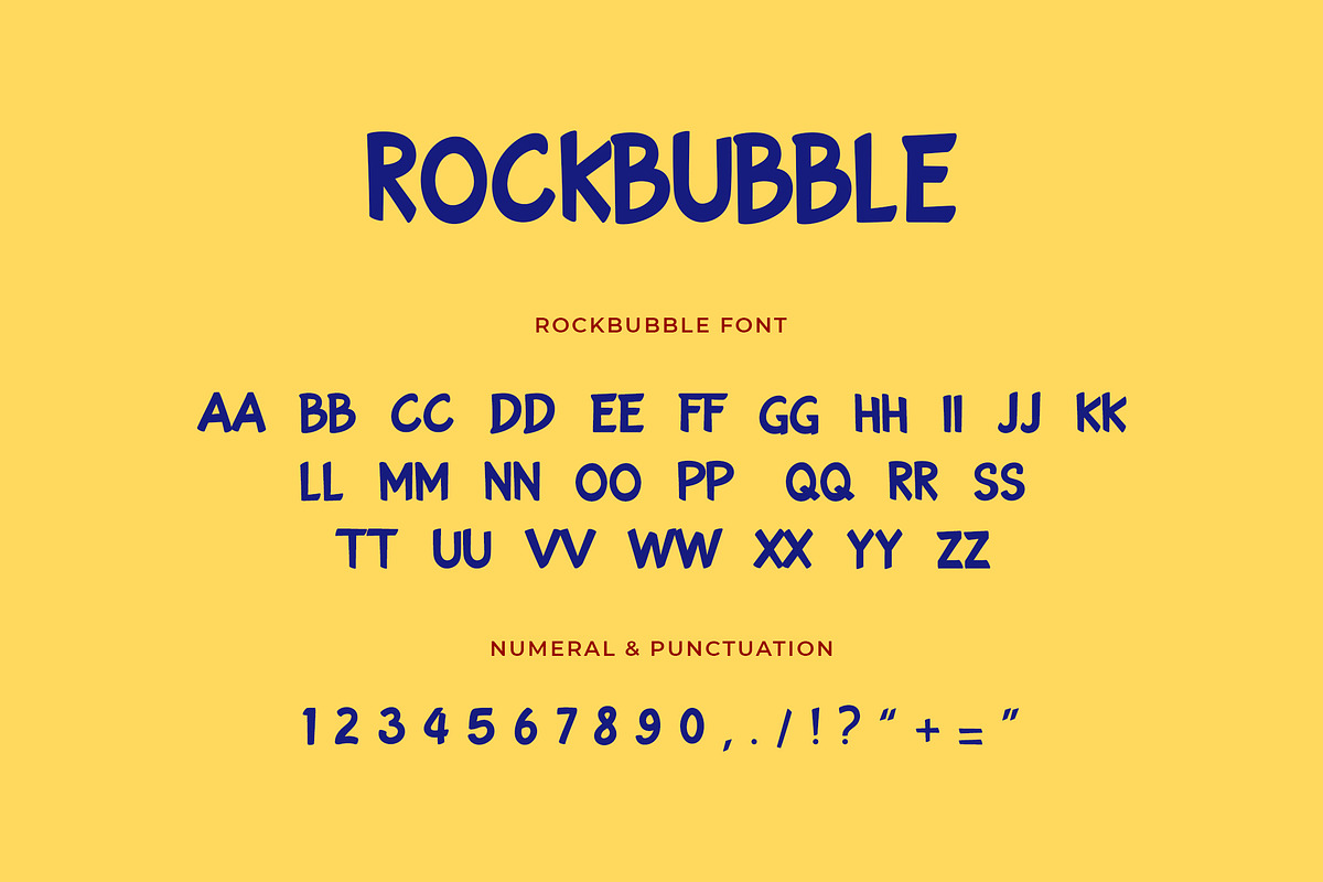 Rockbubble Sans Serif Font preview 5