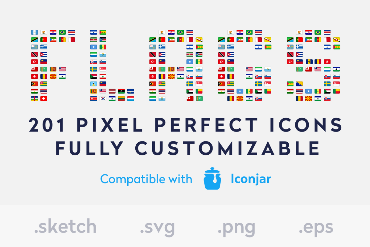 Flags Icons Pro - Sketch File, an Icon by Luc Chaissac (Photo 1 of 4)