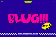 Blug Display Typeface, a Sans Serif Font by Sundaylab (Thumbnail 1 of 6)