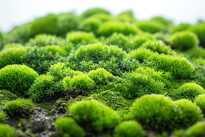 A vibrant close-up of lush green moss showcasing its rich texture and natural b, a Background Photo by ImageMir