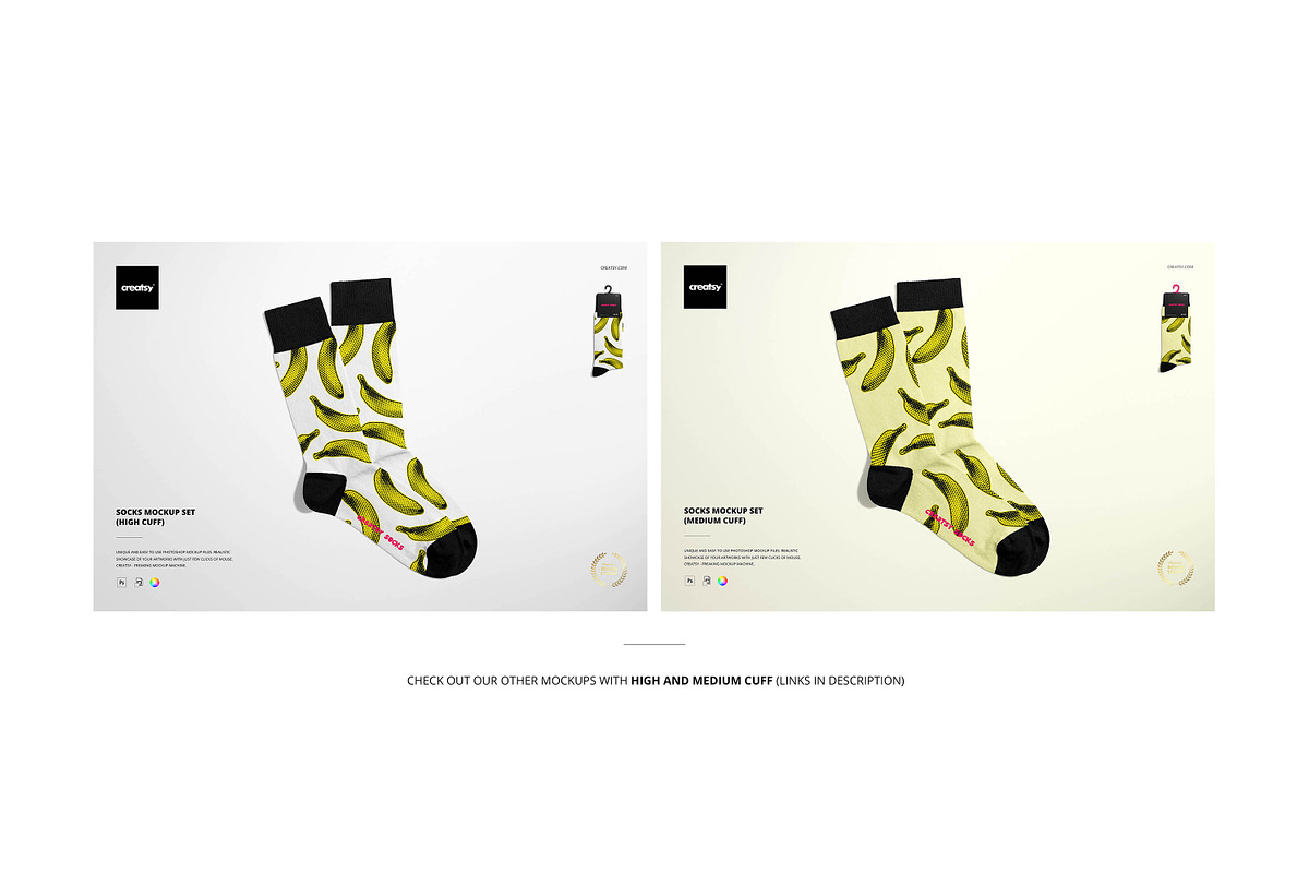 Socks Mockup Set, a Packaging Mockup by Creatsy (Photo 9 of 11)