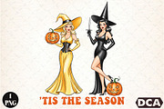 Vintage Halloween Tis the Season PNG, an Illustration by DreamCafeArt (Thumbnail 1 of 7)