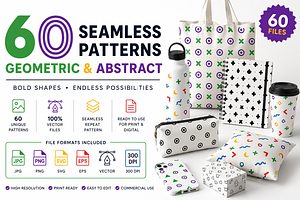 60 Geometric & Abstract Patterns