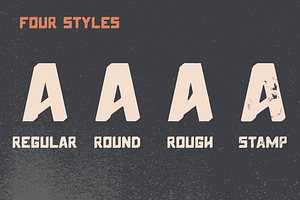 Smoke Stack Font Family 4 Fonts