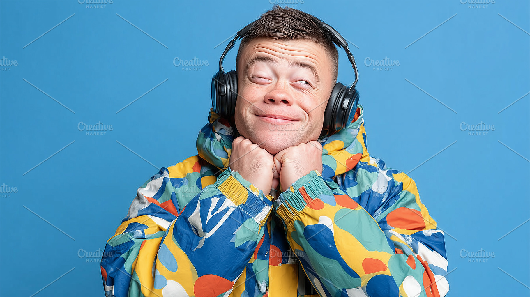 Cheerful man with down syndrome, a Person Photo by MistyDay