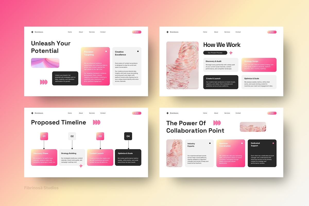 Creative Social Media Agency, a Presentation Template by FIBRINOSÄ (Photo 5 of 7)