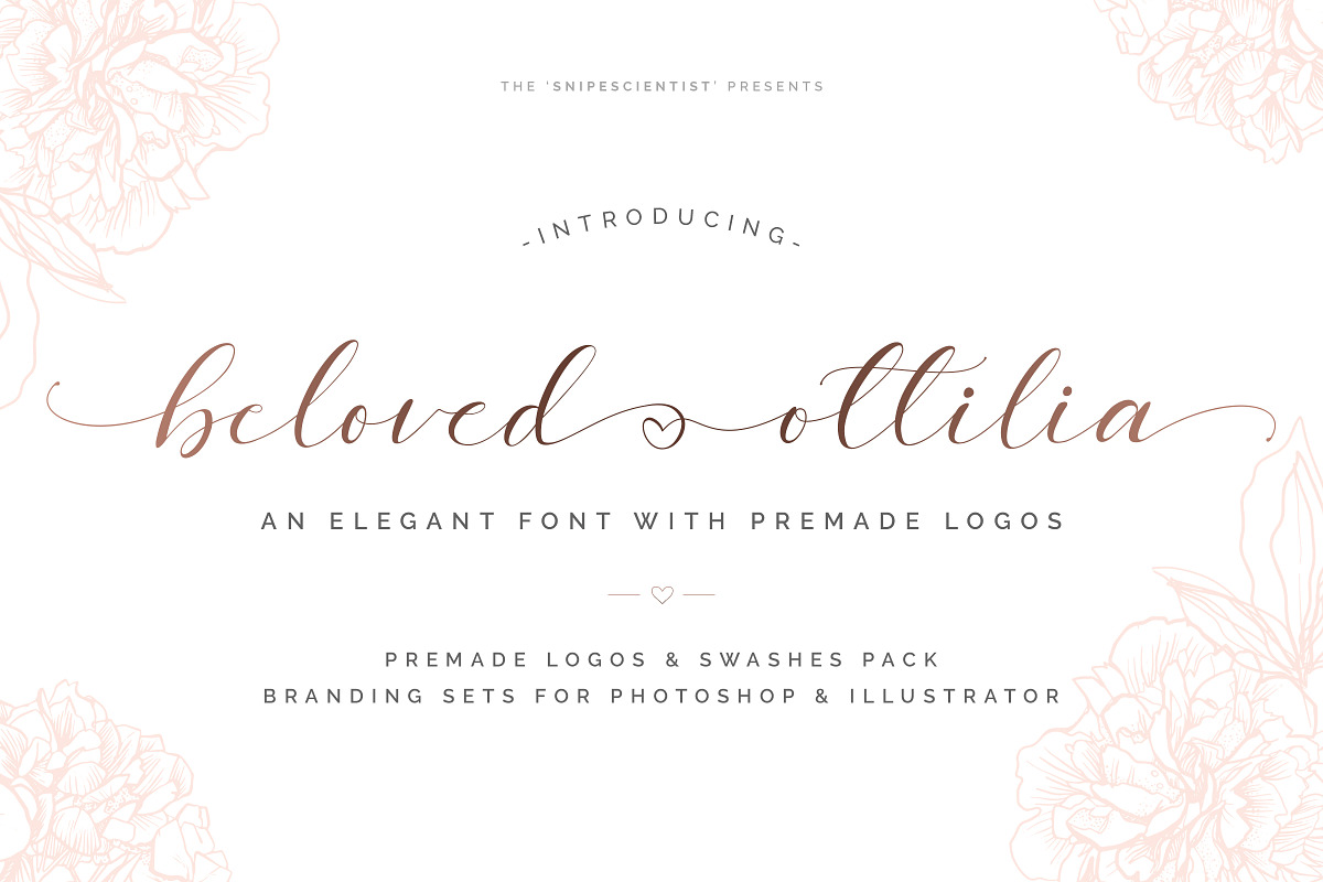 Beloved Ottilia Font + Free Logos
