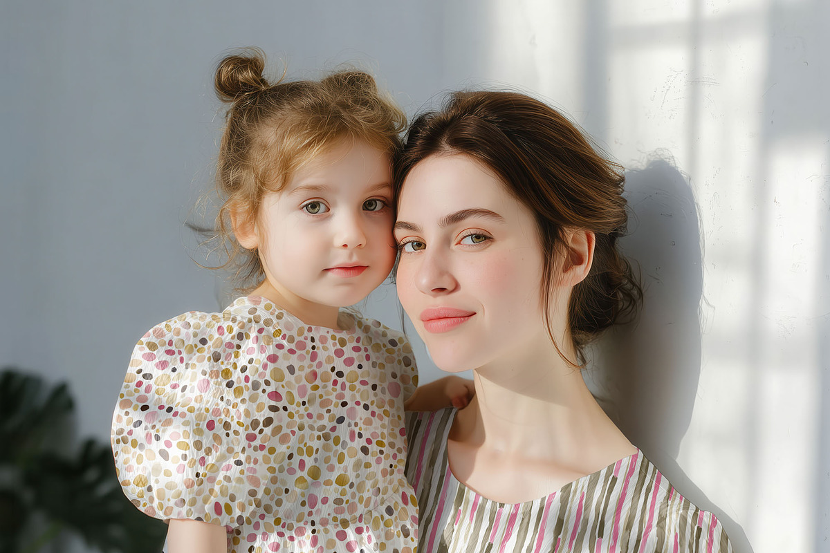 Mom & Child Dress Mockup (PSD), a Shirt Mockup by 1001 mockups (Photo 13 of 14)