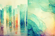 Fresh waters watercolor set, a Texture Graphic by Olha Klein (Thumbnail 2 of 4)