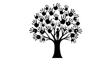 family handprint tree silhouette, an Illustration by Amazin_art (Thumbnail 19 of 29)