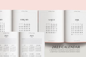 2023 Canva Planner & Calendar Kit V3