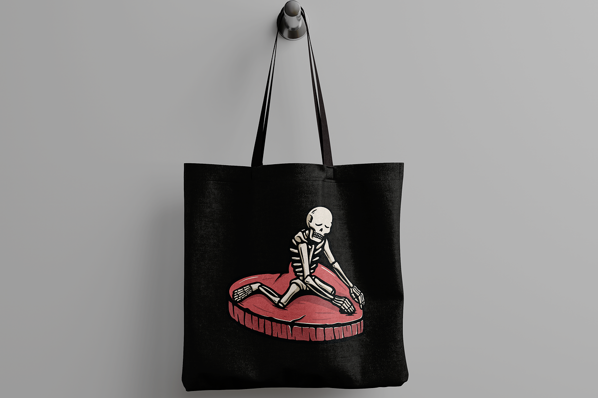 Skeleton on Cushion, an Object Illustration by nomlimo.com (Photo 2 of 3)