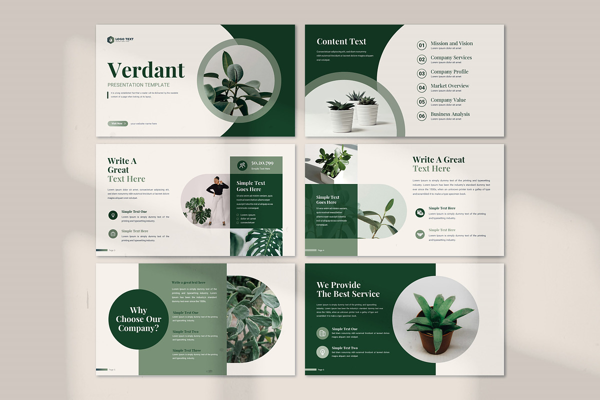 Verdant PowerPoint Presentation, a Presentation Template by zahidhossainalif (Photo 11 of 15)