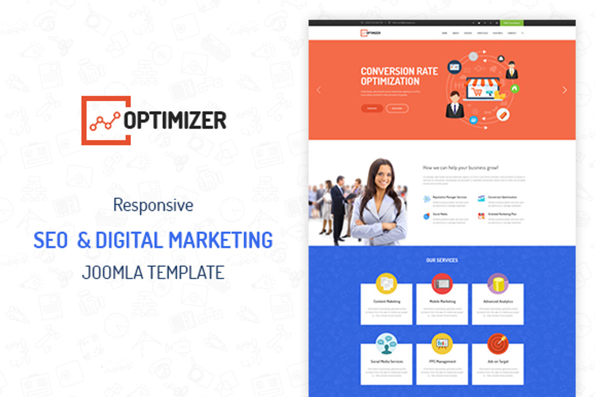 SEO Joomla Template ZT Optimizer, a Websites & App Template by zootemplate