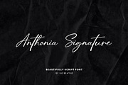 Anthonia Signature Font, a Handwritten Font by UICreative (Thumbnail 1 of 12)