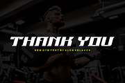 Gym Sports Italic Font, a Serif Font by alon kelakon (Thumbnail 5 of 5)