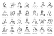 Professions and Occupations icons, an Outline Icon by Tettygreen (Thumbnail 2 of 2)