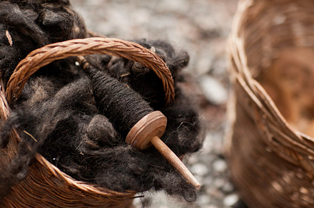 Alpaca Wool On A Wooden Spool Featuring Alpaca Wool And Yarn preview 2