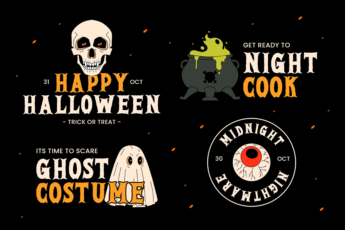 Halloween Font - HALLOWEEN DARKNESS, a Handwritten Font by Umitype (Photo 6 of 8)