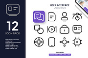 User Interface Bundle Icons, a Solid Icon by Moonstd (Thumbnail 2 of 4)