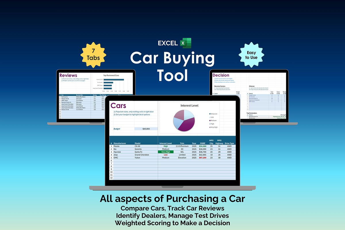 Car Buying Excel Tool