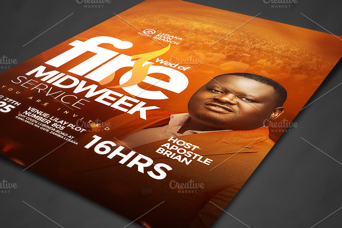 Church Poster Template, a Social Media Template by church flyer templates (Photo 3 of 3)