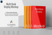 Multi Book Display Mockup - 8 Views, a Books & Magazine Mockup by Illusiongraphic (Thumbnail 1 of 23)