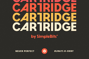 Cartridge — Retro video game font