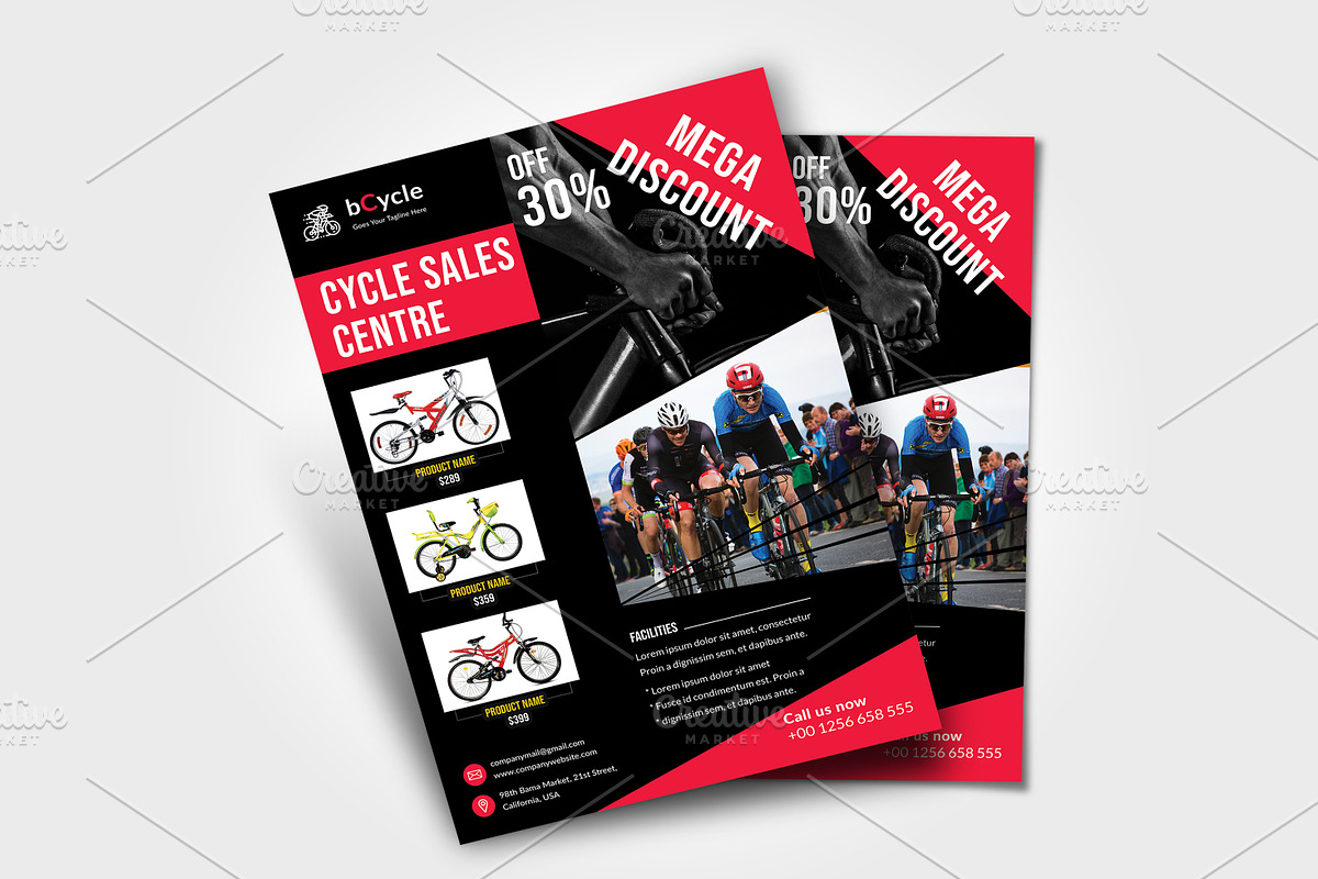Cycle Sales Centre Flyer, a Flyer Template by graphicsunday