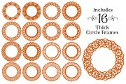Pumpkin Lace Frames Clipart, an Illustration by Amanda Ilkov (Thumbnail 4 of 5)