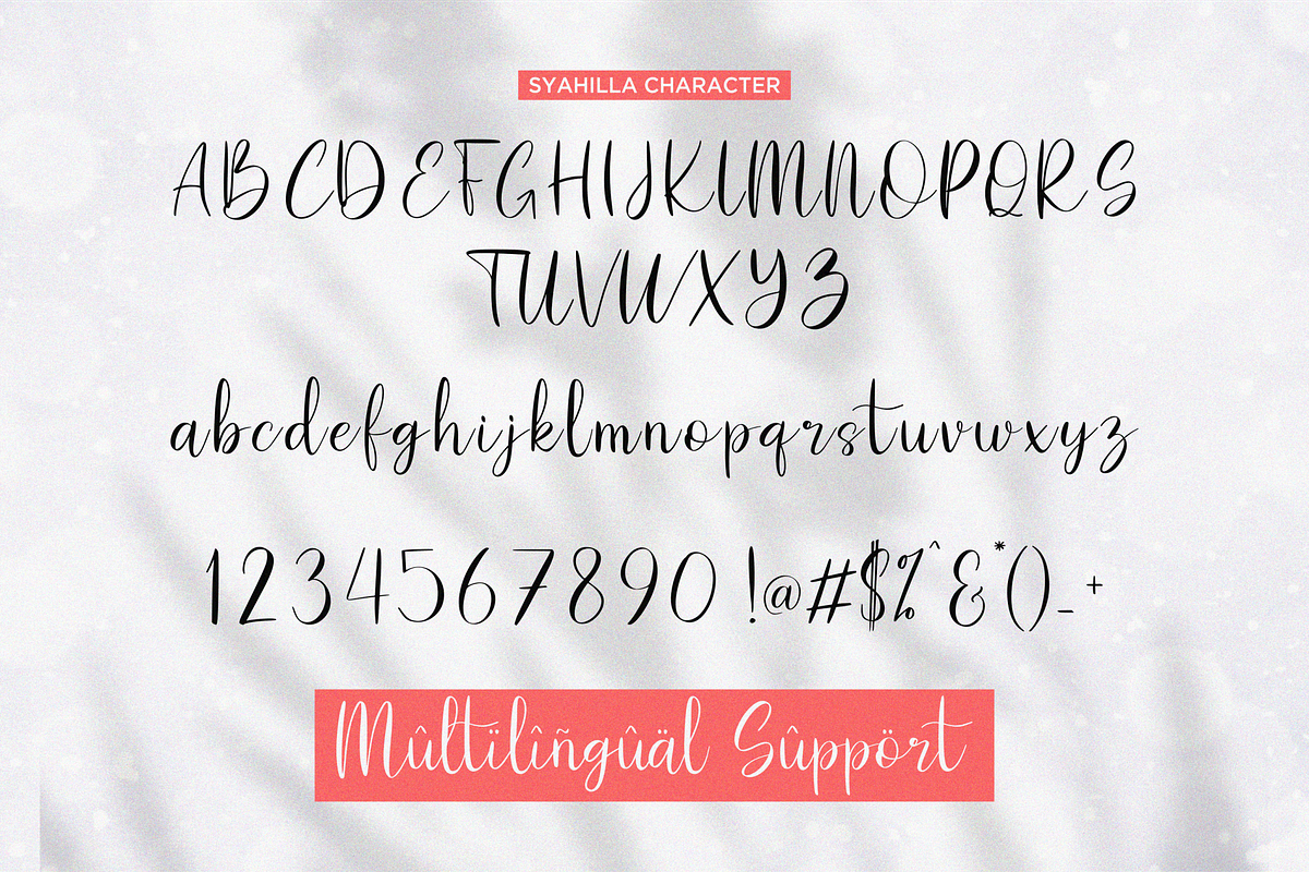 Syahilla, a Script Font by Essentials Studio (Photo 7 of 8)