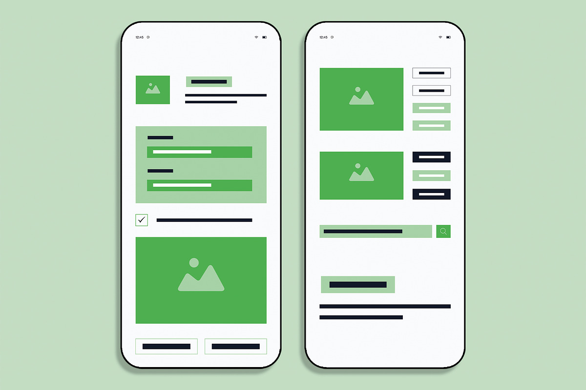Marketing Mobile App Wireframe, a Wireframe Template by MightyDesign (Photo 3 of 8)