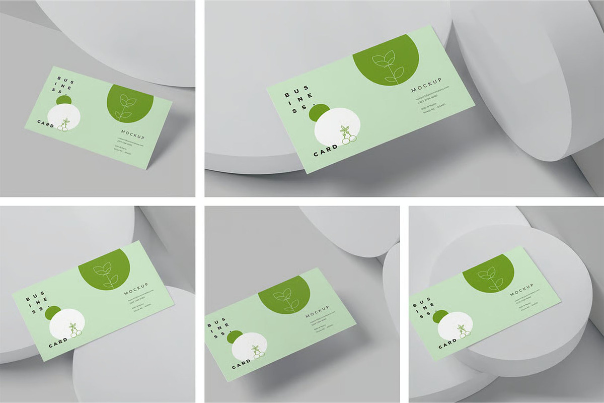 Business Card mockup, an Advertising Mockup by megostudi0 (Photo 1 of 7)