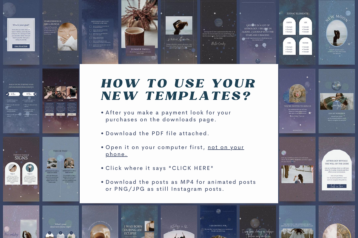 Astrology Instagram Story Templates, a Social Media Template by Story Native (Photo 10 of 10)
