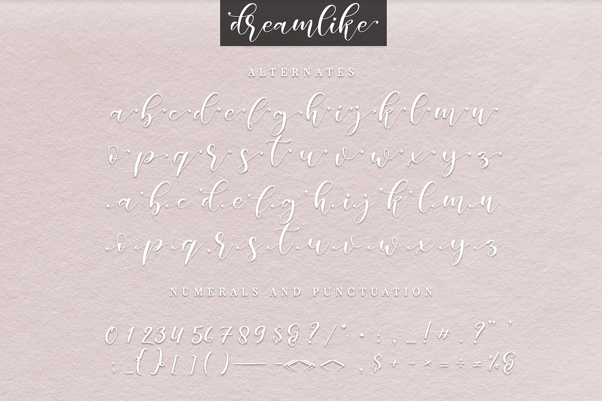 Dreamlike Script preview 6