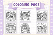 Frog Day Bold and Easy Coloring Book, a Seasonal Illustration by HueNestify (Thumbnail 3 of 4)