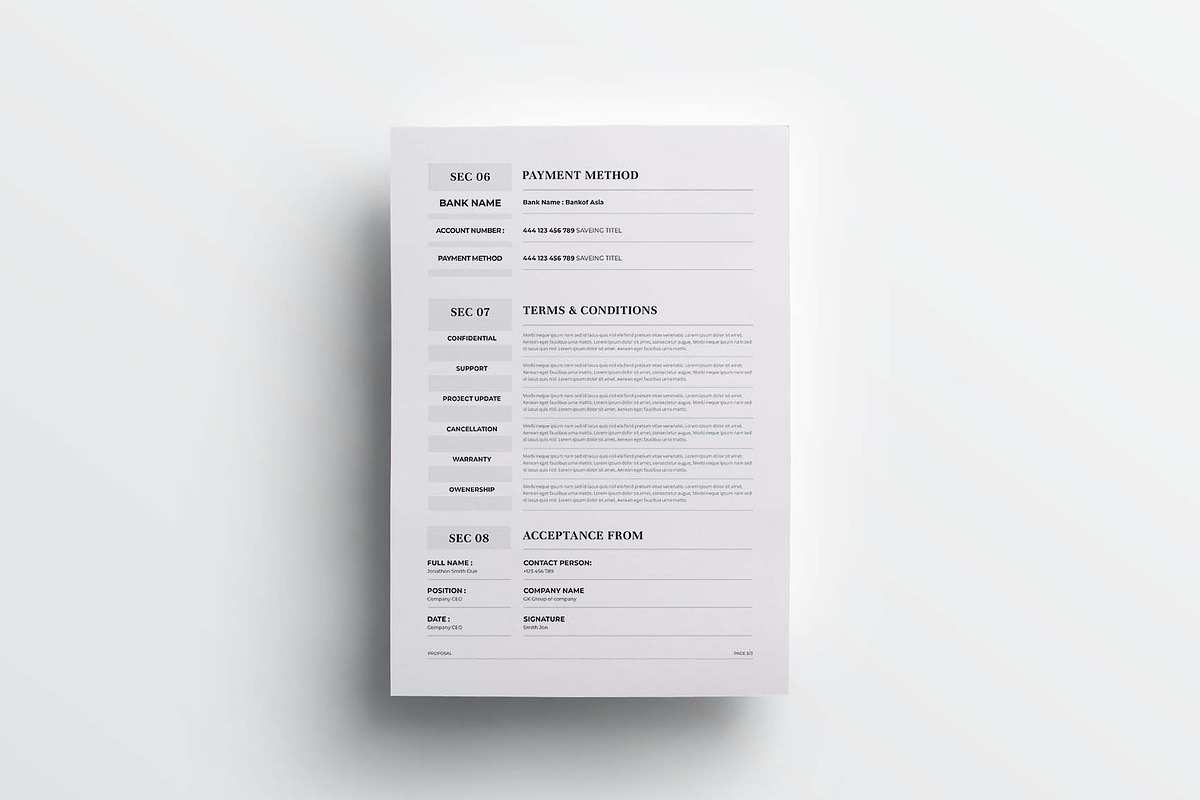 Proposal | MS Word & Indesign, a Stationery Template by design_hut (Photo 5 of 7)