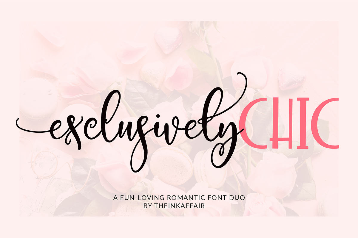 Exclusively Chic Font Duo