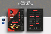 Food Menu Template, a Flyer Template by crazyOWL (Thumbnail 1 of 3)