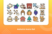 Autumn Icons Set - Filled Line, an Icon by Kmg Design (Thumbnail 3 of 3)