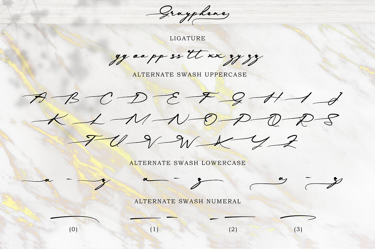 Grayphene - Signature Font, a Script Font by erlosDESIGN (Photo 14 of 14)