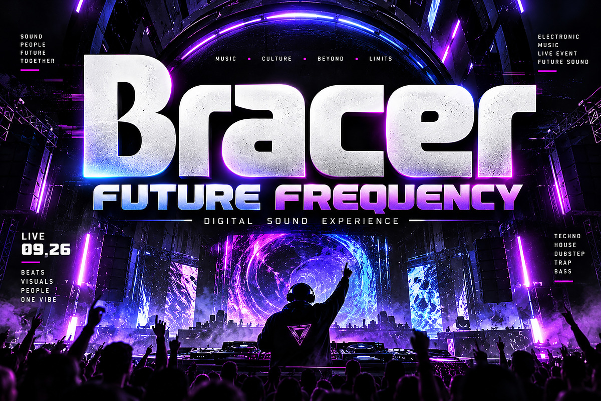 Bracer, a Sans Serif Font by Wow Magic (Photo 2 of 4)