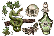 Magic Snake Clipart - Hand Drawn PNG, an Animal Illustration by Lenninator Digital (Thumbnail 3 of 7)