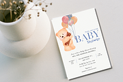 Cute Baby Shower Invitation Card, an Invitation Template by TheSimplySereneShop (Thumbnail 9 of 10)