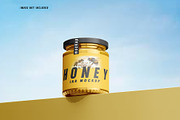 Honey Jar Mockup Set, a Packaging Mockup by pixelmock (Thumbnail 12 of 15)