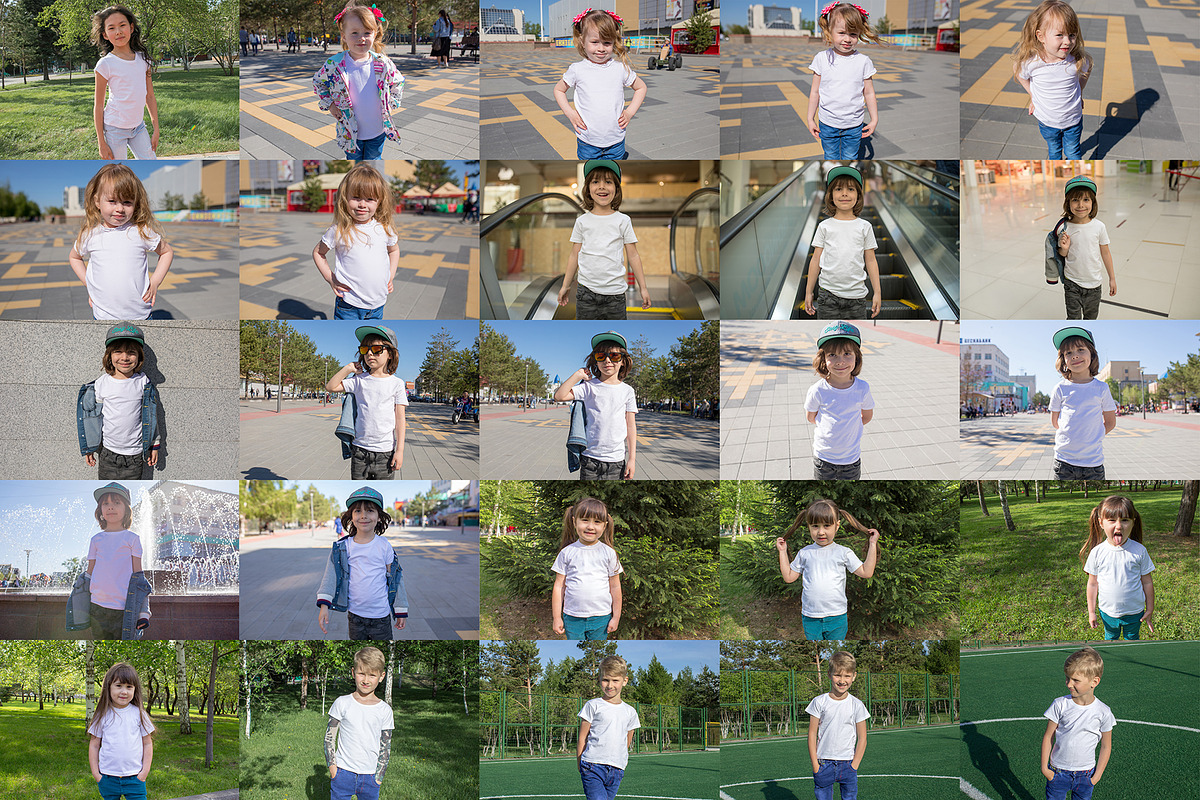 100 Kid's T-Shirt Mock-Up 2018 #22, a Shirt Mockup by Freeman Studio (Photo 5 of 107)