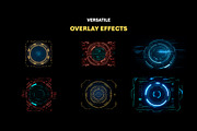 Sci-fi HUD Overlay Effects, an Object Graphic by Mikel Blazgad (Thumbnail 2 of 9)