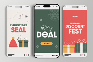Christmas Sale Banner Set, a Social Media Template by MightyDesign